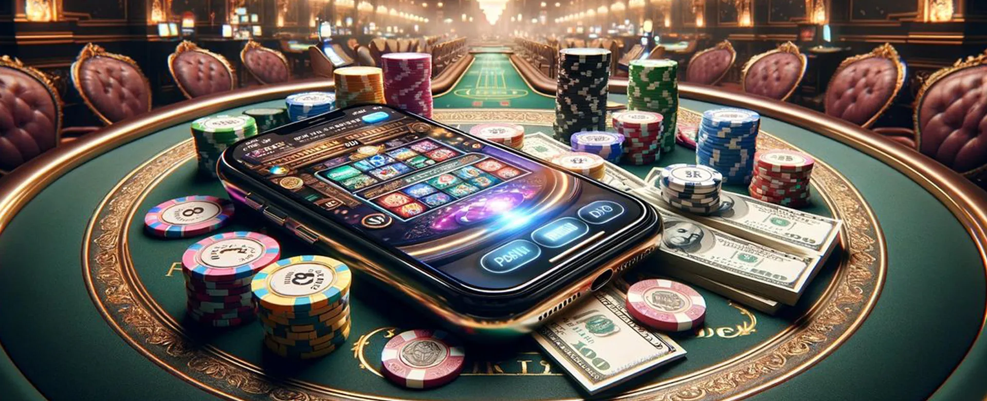 ME77 Casino Login background with vibrant casino games